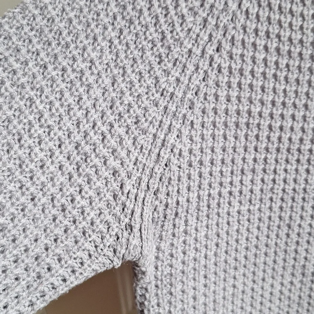 Revamped Lilac Waffleknit Crew Neck Sweater - Picture 7 of 8